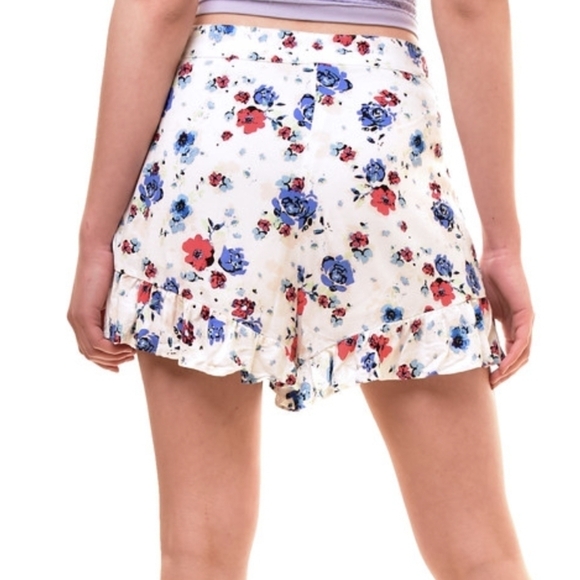 Free people flirting fleurs mini Skort - Picture 4 of 11